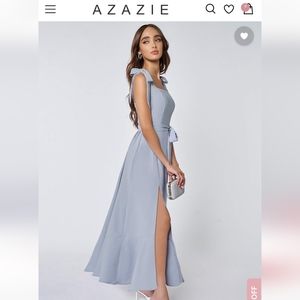NWT Azazie French blue midi dress